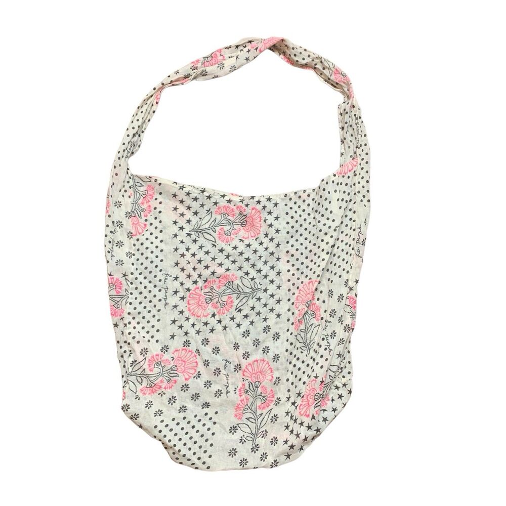Free People Reusable Lg Shopping Tote Bag Lightweight Sling Thin Material Boho